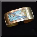 J05. Sterling silver cuff bracelet. 
